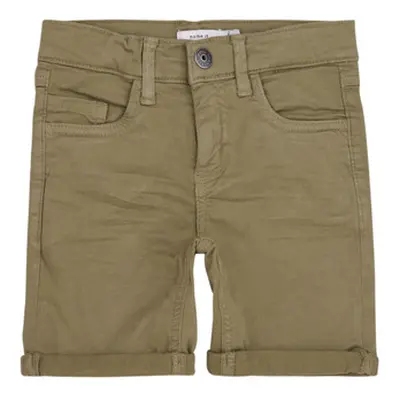 Name it NKMSILAS SLIM L TWI SHORTS 9587-MF TB boys's Children's shorts in Kaki