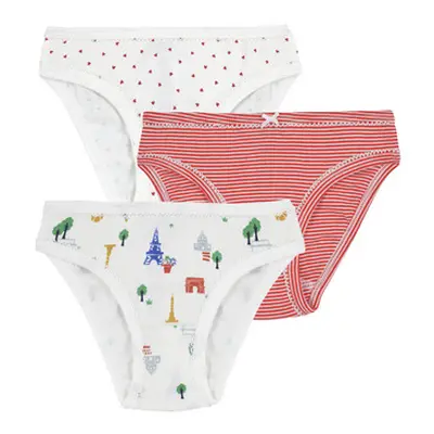 Petit Bateau A0A4F X3 girls's Knickers/panties in Multicolour