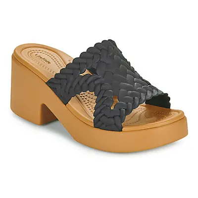 Crocs Brooklyn Woven Slide Heel women's Mules / Casual Shoes in Black