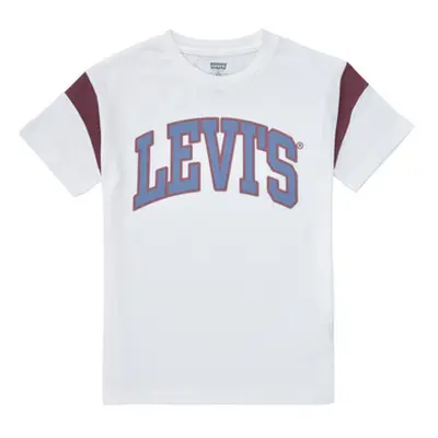 Levis LEVI'S PREP SPORT TEE boys's Children's T shirt in White