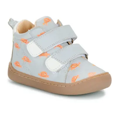 Easy Peasy MY DEBOO VELCRO boys's Children's Shoes (High-top Trainers) in Grey