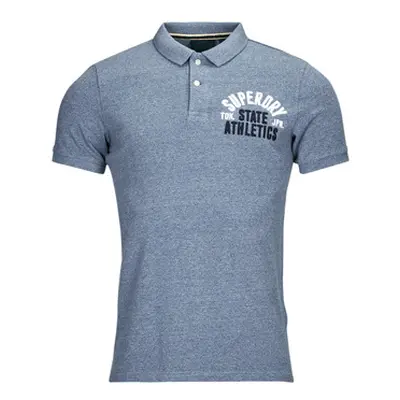 Superdry VINTAGE SUPERSTATE POLO men's Polo shirt in Blue