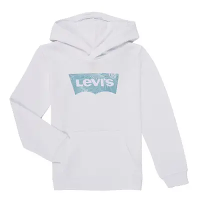 Levis PALM BATWING FILL HOODIE boys's Children's sweatshirt in White