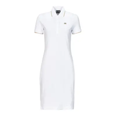 Emporio Armani EA7 ROBE POLO women's Dress in White