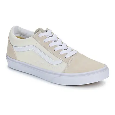 Vans JN Old Skool NATURAL BLOCK MULTI/TRUE WHITE boys's Children's Shoes (Trainers) in Beige