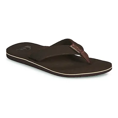 Quiksilver MOLOKAI LAYBACK TEXTURED men's Flip flops / Sandals (Shoes) in Brown