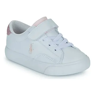 Polo Ralph Lauren THERON V PS girls's Children's Shoes (Trainers) in White