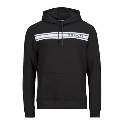 Tommy Hilfiger MONOTYPE STRIPE men's Sweatshirt in Black