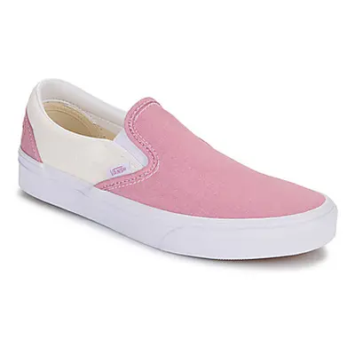 Vans Classic Slip-On JOYFUL DENIM LIGHT PINK women's Slip-ons (Shoes) in Pink