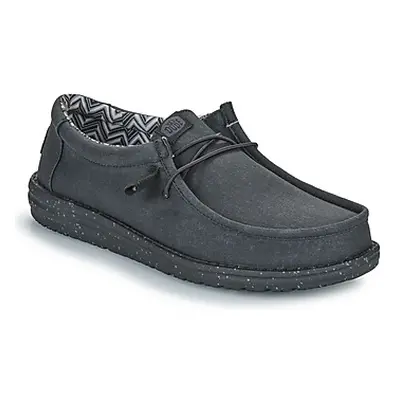 HEYDUDE Wally Canvas men's Slip-ons (Shoes) in Black