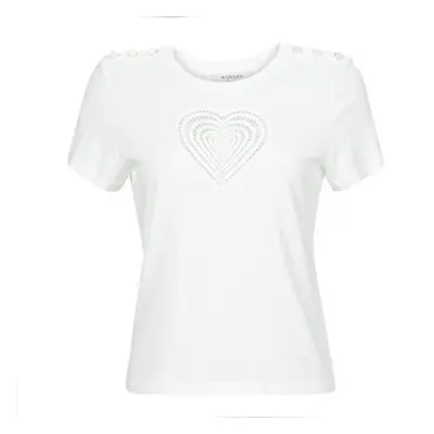 Morgan DISTRI women's T shirt in White