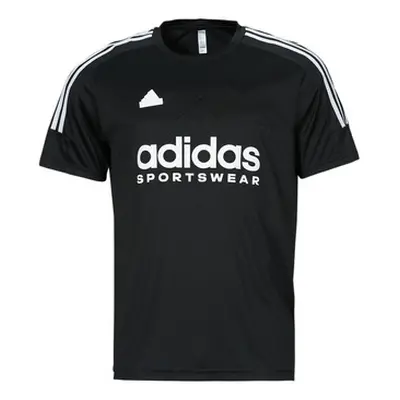 Adidas M TIRO TEE Q1 men's T shirt in Black