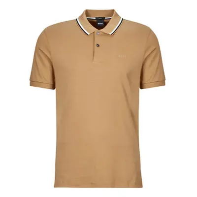 BOSS Penrose 38 men's Polo shirt in Beige