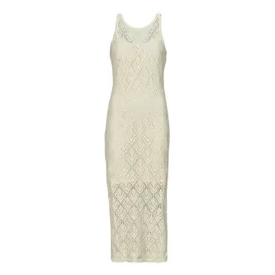 Vero Moda VMRIVIERA women's Long Dress in Beige