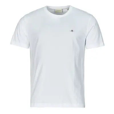 Gant REG SHIELD SS T-SHIRT men's T shirt in White