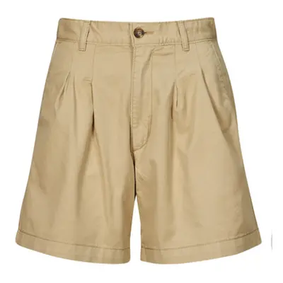 Levis PLEATED TROUSER SHORT Lightweight women's Shorts in Beige