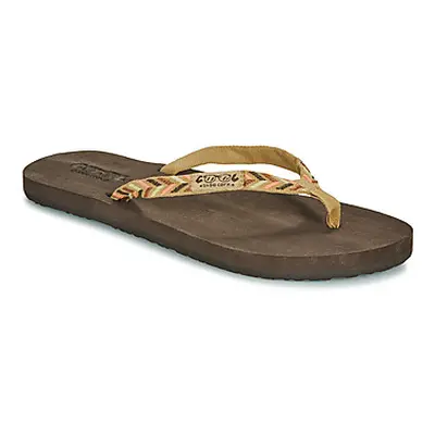 Cool shoe SPACE TRIP women's Flip flops / Sandals (Shoes) in Brown