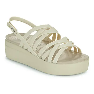 Crocs Brooklyn Strappy LowWdg women's Sandals in Beige