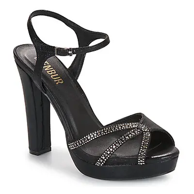 Menbur 24773 women's Sandals in Black