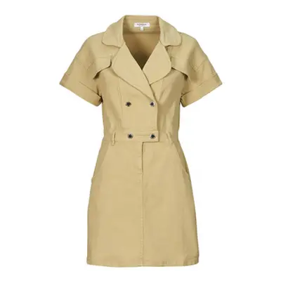 Morgan RVIBI women's Dress in Beige