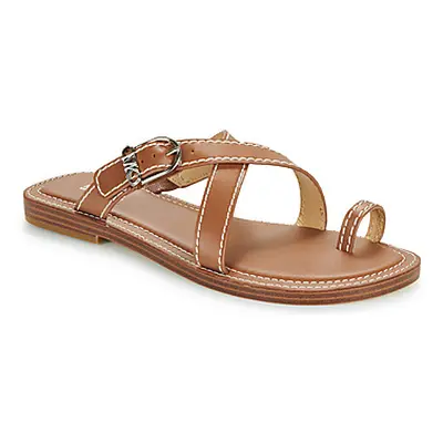 MICHAEL Michael Kors ASHTON FLAT THONG women's Sandals in Brown