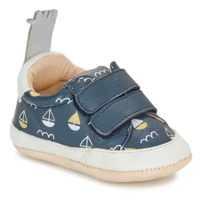 Easy Peasy MY BLUMOO PTI'VELCRO boys's Children's Slippers in Blue