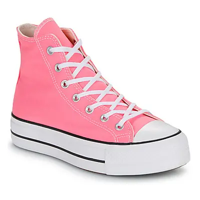 Converse CHUCK TAYLOR ALL STAR LIFT PLATFORM women's Shoes (High-top Trainers) in Pink