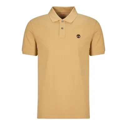 Timberland Pique Short Sleeve Polo men's Polo shirt in Beige