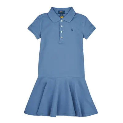 Polo Ralph Lauren SS POLO DRES-DRESSES-KNIT girls's Children's dress in Blue