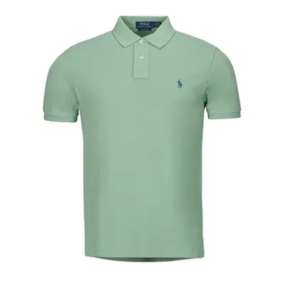 Polo Ralph Lauren POLO AJUSTE DROIT EN COTON BASIC MESH men's Polo shirt in Kaki