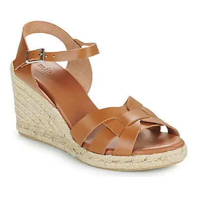 Maison Minelli IBIS-CUIR women's Sandals in Brown