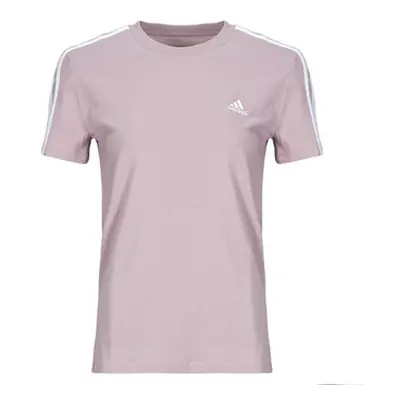 Adidas W 3S T women's T shirt in Purple