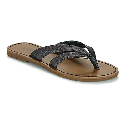 Chattawak KALINDA women's Flip flops / Sandals (Shoes) in Black