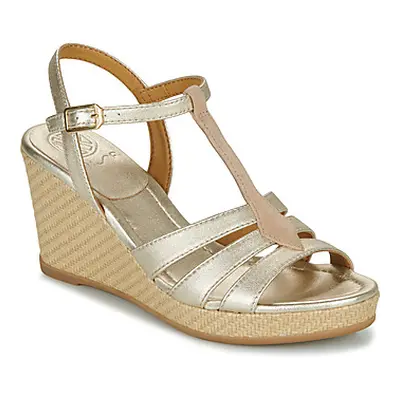 Unisa LATRE women's Sandals in Gold