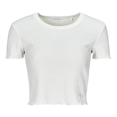 Guess CN SMOKED women's T shirt in White