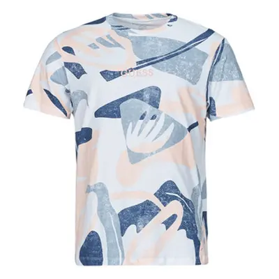 Guess AOP TEE men's T shirt in Multicolour