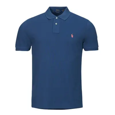 Polo Ralph Lauren POLO AJUSTE DROIT EN COTON BASIC MESH men's Polo shirt in Blue