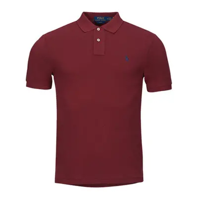 Polo Ralph Lauren POLO AJUSTE SLIM FIT EN COTON BASIC MESH men's Polo shirt in Bordeaux