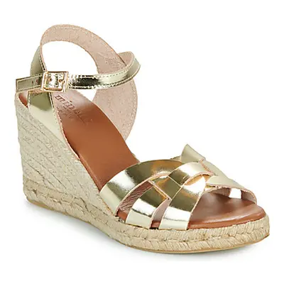 Maison Minelli IBIS-MET-PLATINE women's Sandals in Gold