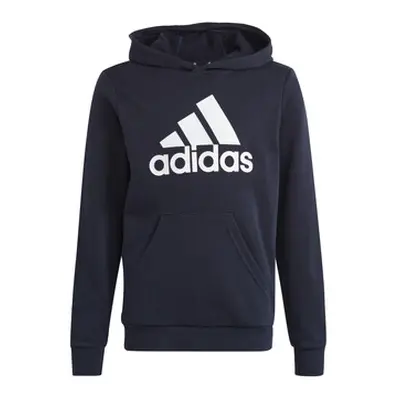 Adidas Big Logo Essentials Cotton Hoodie boys's Children's sweatshirt in Marine