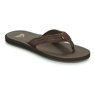 Quiksilver CARVER SUEDE CORE men's Flip flops / Sandals (Shoes) in Brown