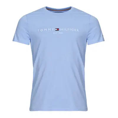 Tommy Hilfiger TOMMY LOGO TEE men's T shirt in Blue