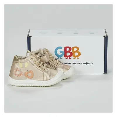 GBB FLEXOO LOVELY girls's Children's Shoes (High-top Trainers) in Gold