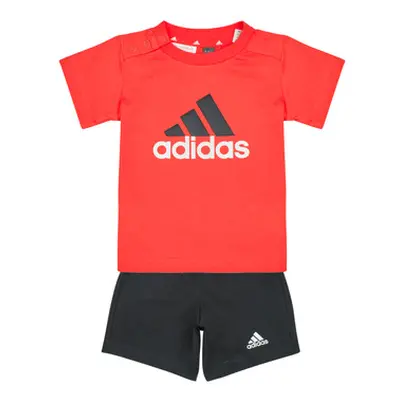 Adidas Essentials Organic Cotton Tee and Shorts Set boys's Sets & Outfits in Red