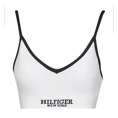 Tommy Hilfiger TH MONOTYPE RIB women's Triangle bras and Bralettes in White