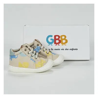 GBB LANINOU boys's Children's Shoes (High-top Trainers) in Beige