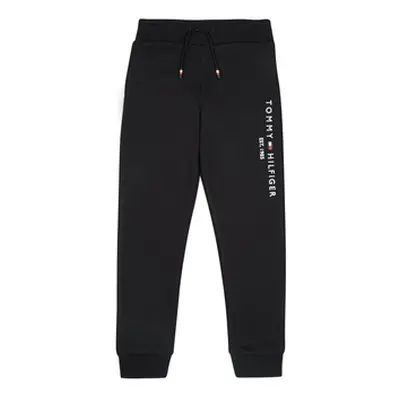 Tommy Hilfiger ESSENTIAL SWEATPANTS boys's Children's Sportswear in Black