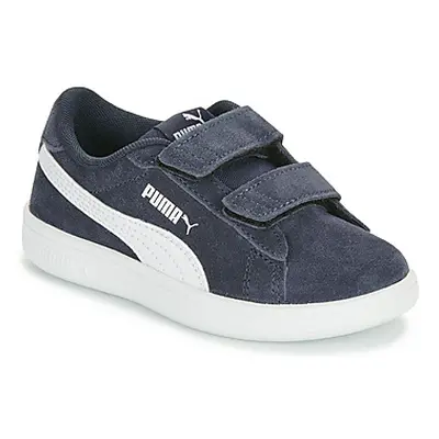 Puma SMASH 3.0 PS boys's Children's Shoes (Trainers) in Blue