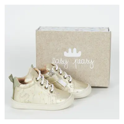 Easy Peasy MY DEBOO LACET girls's Children's Shoes (High-top Trainers) in Gold