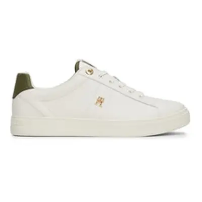 Tommy Hilfiger ELEVATED ESSENT SNEAKER MONOGRAM women's Shoes (Trainers) in White